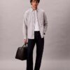 Camicia classica button-down a righe in tessuto Oxford
