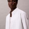 Camicia classica button-down a righe in tessuto Oxford Camicia classica button-down a righe in tessuto Oxford