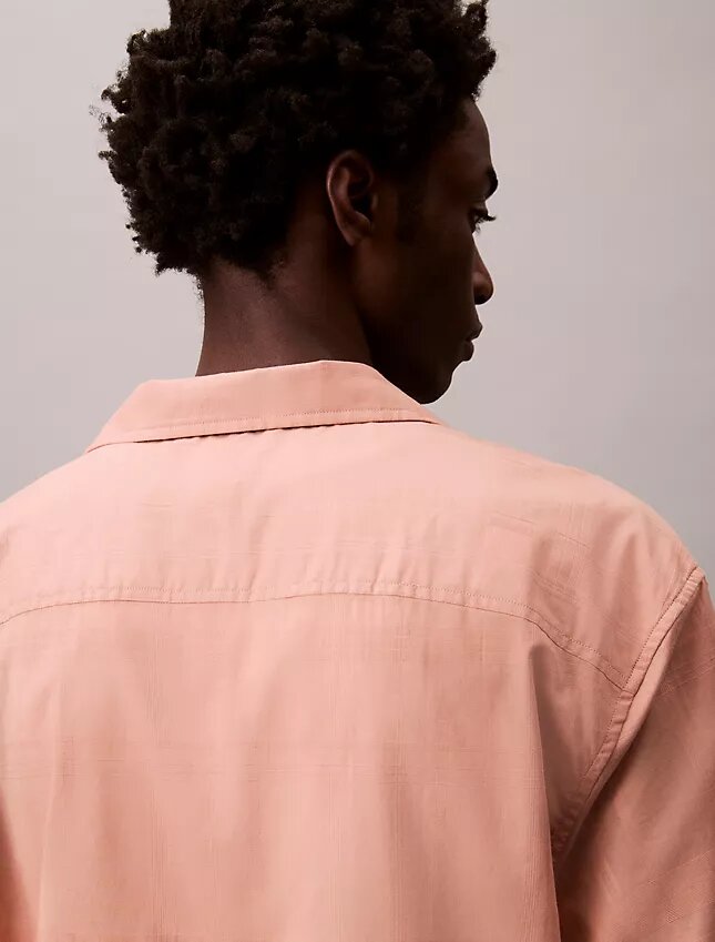 Camicia classica button-down a righe in tessuto Oxford Camicia classica button-down a righe in tessuto Oxford