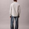 Camicia classica button-down a righe in tessuto Oxford