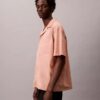 Camicia classica button-down a righe in tessuto Oxford Camicia classica button-down a righe in tessuto Oxford
