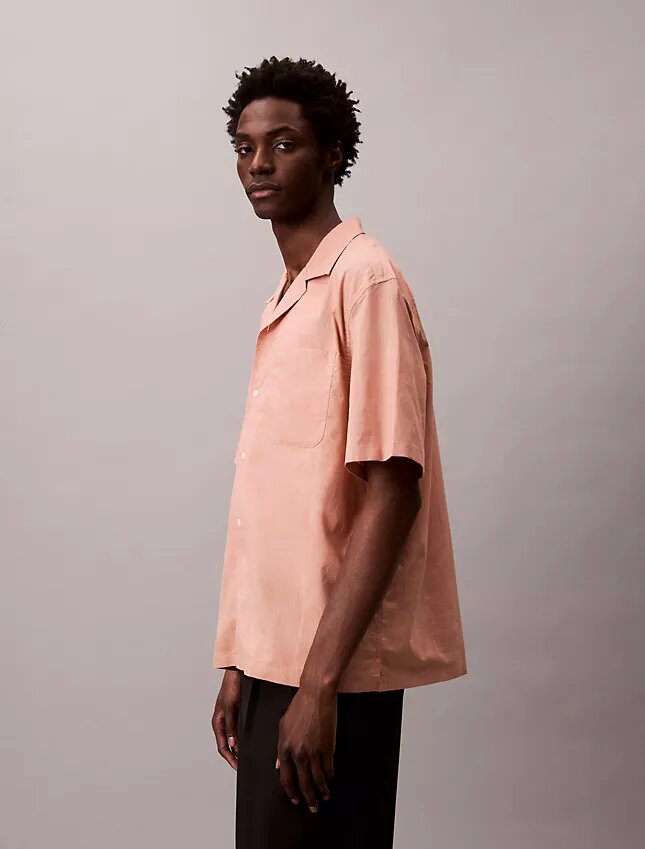 Camicia classica button-down a righe in tessuto Oxford Camicia classica button-down a righe in tessuto Oxford