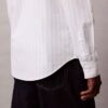 Camicia classica button-down a righe in tessuto Oxford Camicia classica button-down a righe in tessuto Oxford