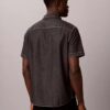 Camicia classica button-down in chambray