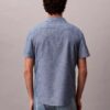 Camicia classica button-down in chambray