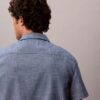 Camicia classica button-down in chambray