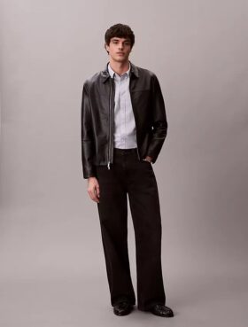 Camicia classica button-down in cotone elasticizzato a righe