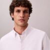 Camicia classica button-down in cotone elasticizzato a righe Camicia classica button-down in cotone elasticizzato a righe