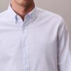 Camicia classica button-down in cotone elasticizzato a righe Camicia classica button-down in cotone elasticizzato a righe