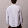 Camicia classica button-down in cotone elasticizzato a righe Camicia classica button-down in cotone elasticizzato a righe
