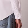 Camicia classica button-down in cotone elasticizzato a righe Camicia classica button-down in cotone elasticizzato a righe