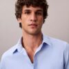 Camicia classica button-down in popeline lavato Camicia classica button-down in popeline lavato