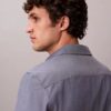Camicia classica button-down in popeline lavato
