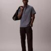 Camicia classica button-down in seersucker Camicia classica button-down in seersucker