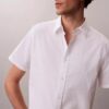 Camicia classica button-down in seersucker