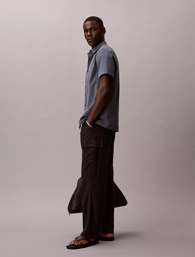 Camicia classica button-down in seersucker Camicia classica button-down in seersucker