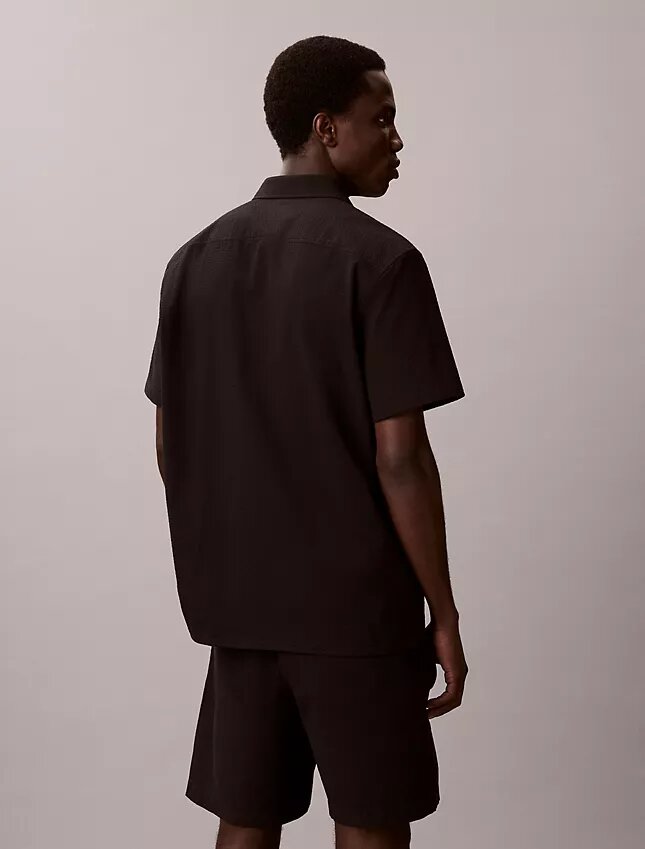 Camicia classica button-down in seersucker Camicia classica button-down in seersucker