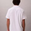 Camicia classica button-down in seersucker a tinta unita