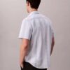 Camicia classica elasticizzata a righe tinte in filo Camicia classica elasticizzata a righe tinte in filo