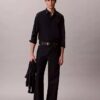 Camicia classica elasticizzata con colletto button-down Camicia classica elasticizzata con colletto button-down