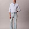 Camicia classica elasticizzata con colletto button-down