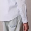 Camicia classica elasticizzata con colletto button-down