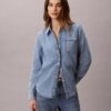 Camicia classica in Denim con bottoni Camicia classica in Denim con bottoni