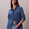 Camicia classica in Denim con bottoni