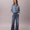 Camicia classica in Denim con bottoni Camicia classica in Denim con bottoni