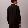 Camicia classica in lino e cotone con colletto button-down