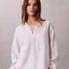 Camicia classica in misto lino
