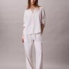 Camicia classica in misto lino