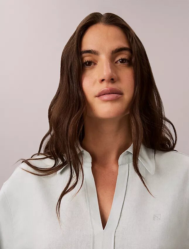 Camicia classica in misto lino Camicia classica in misto lino