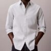 Camicia classica Oxford a tinta unita con colletto button-down