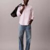 Camicia classica Oxford a tinta unita con colletto button-down