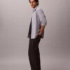 Camicia classica Oxford a tinta unita con colletto button-down