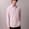 Camicia comoda a righe in cotone con bottoni Camicia comoda a righe in cotone con bottoni