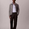 Camicia comoda a righe in cotone con bottoni Camicia comoda a righe in cotone con bottoni