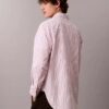 Camicia comoda a righe in cotone con bottoni Camicia comoda a righe in cotone con bottoni