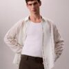Camicia comoda in cotone e nylon Camicia comoda in cotone e nylon