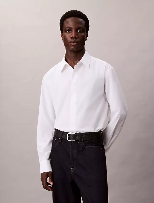 Camicia comoda in misto cotone e seta Camicia comoda in misto cotone e seta