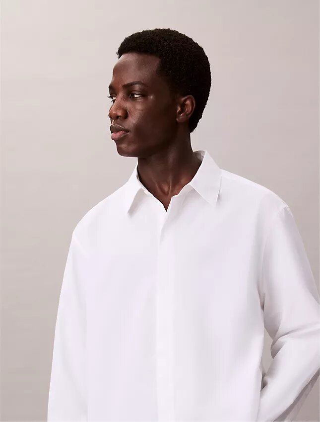 Camicia comoda in misto cotone e seta Camicia comoda in misto cotone e seta