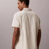 Camicia comoda in misto lino e cotone con collo alla campagnola Camicia comoda in misto lino e cotone con collo alla campagnola