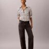 Camicia con bottoni e linguette in lyocell Camicia con bottoni e linguette in lyocell