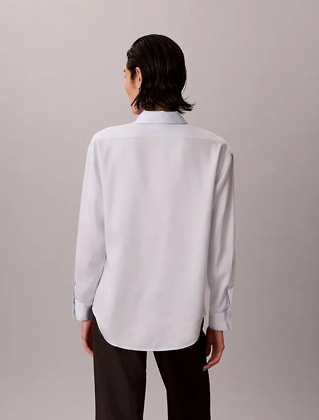 Camicia con bottoni e linguette in lyocell Camicia con bottoni e linguette in lyocell