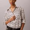 Camicia con bottoni e linguette in lyocell Camicia con bottoni e linguette in lyocell