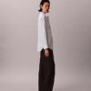 Camicia con bottoni e linguette in lyocell Camicia con bottoni e linguette in lyocell