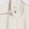 Camicia corta abbottonata in popeline