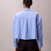 Camicia corta in popeline a quadretti Camicia corta in popeline a quadretti