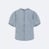 Camicia da bambina in Denim con bottoni Camicia da bambina in Denim con bottoni